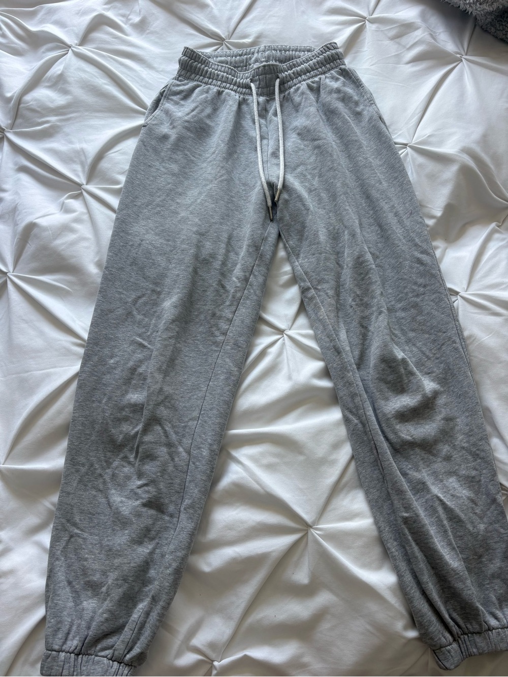 Women’s H&M Light Gray Drawstring Sweatpants Size Small